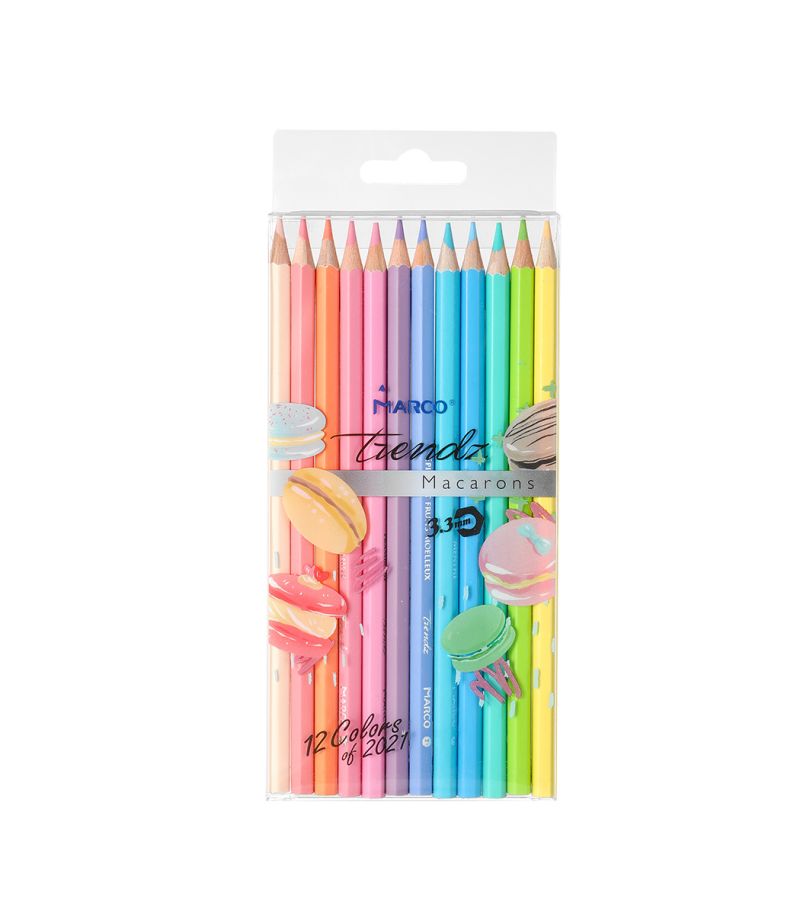 Marco Trend 7 Macaroon Candy Pack Of 12 Coloured Pencils