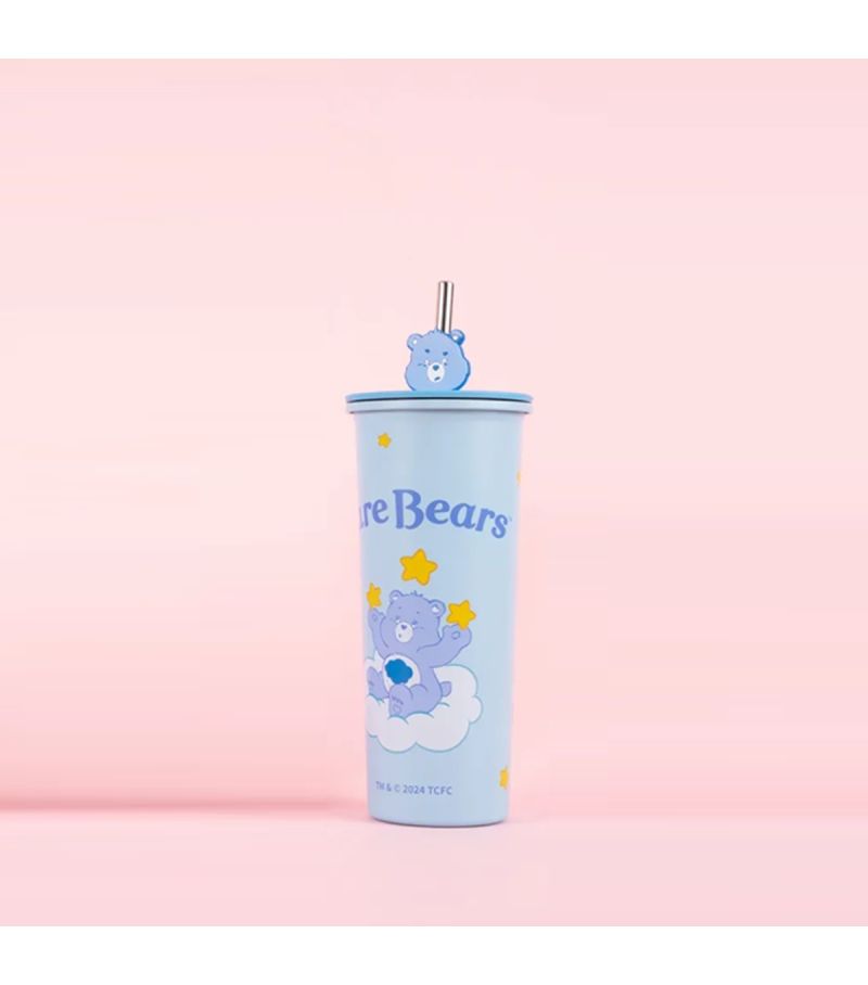 Care Bears Collection Blue Stainless Steel Tumbler & Straw 800ml