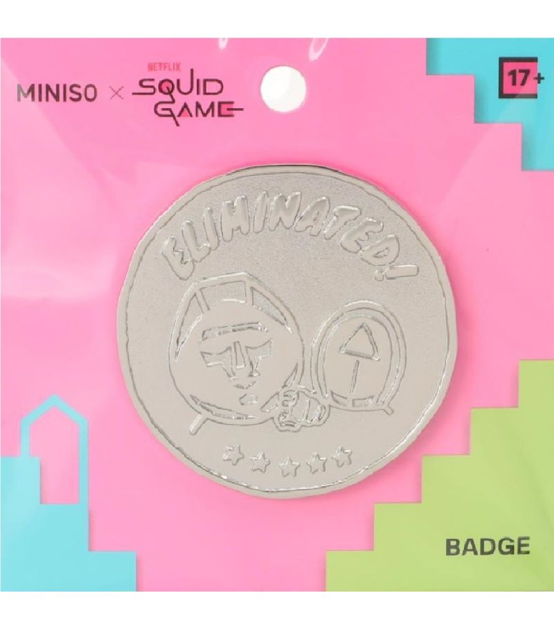 Squid Game Collection Coin Badge Eliminated