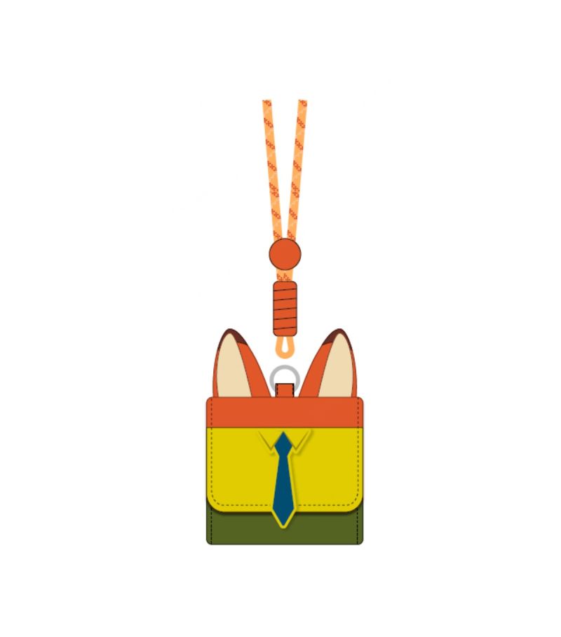 Disney Zootropolis Nick Wilde Earbud Lanyard Carry Case