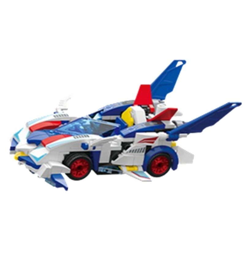 MINISO Toys Storm War Blue Car Building Blocks