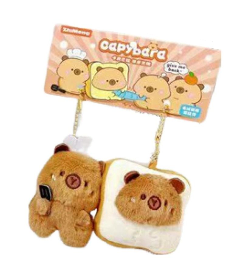 Capybara Bread Magnetic Sticking Plush Pendant
