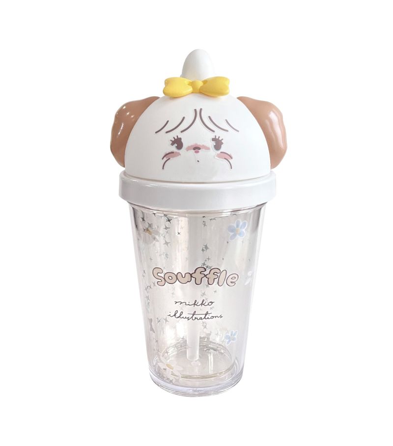 Mikko Collection Souffle Plastic Bottle with Cartoon Lid 320ml