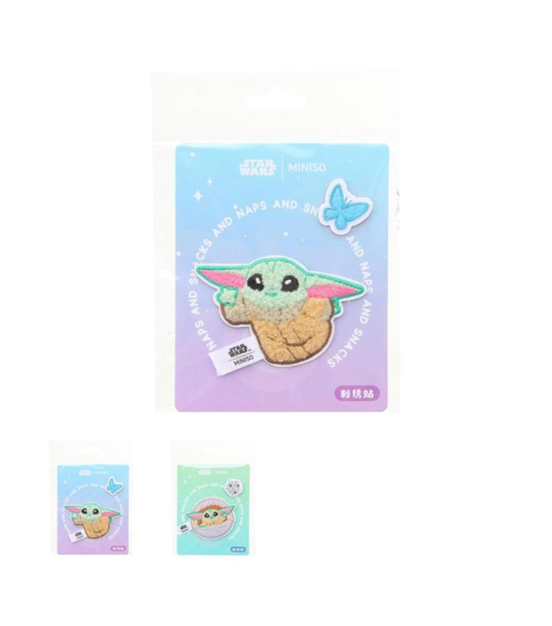 Star Wars Grogu Plush Embroidered Sticker (Assorted Colours)
