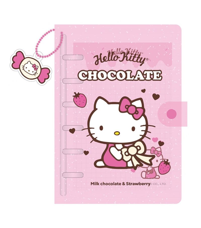 Sanrio Hello Kitty & Friends Chocolate Collection Loose Leaf Book with Snap (64 Sheets) (Pendant)