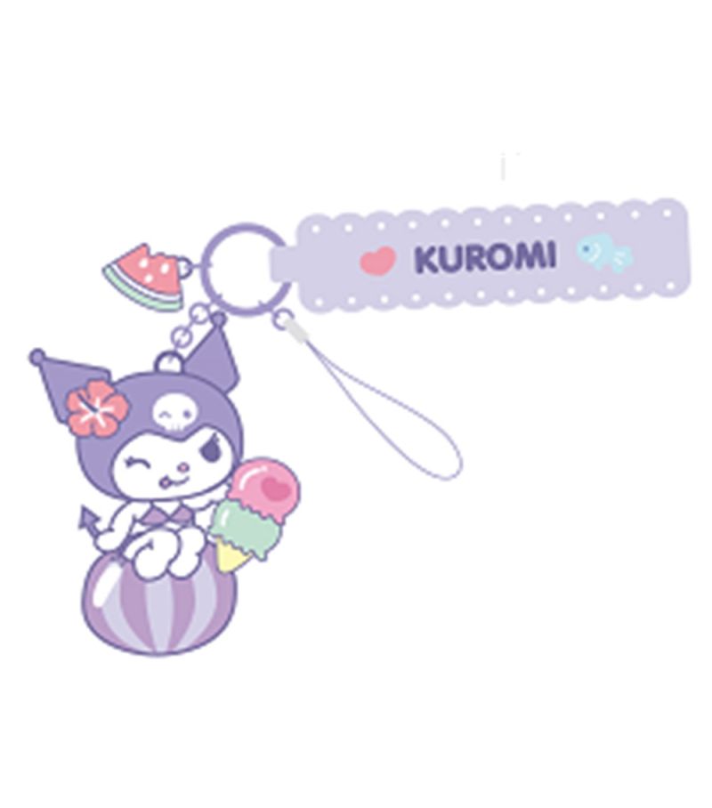 Sanrio Kuromi Summer Beach Phone Strap