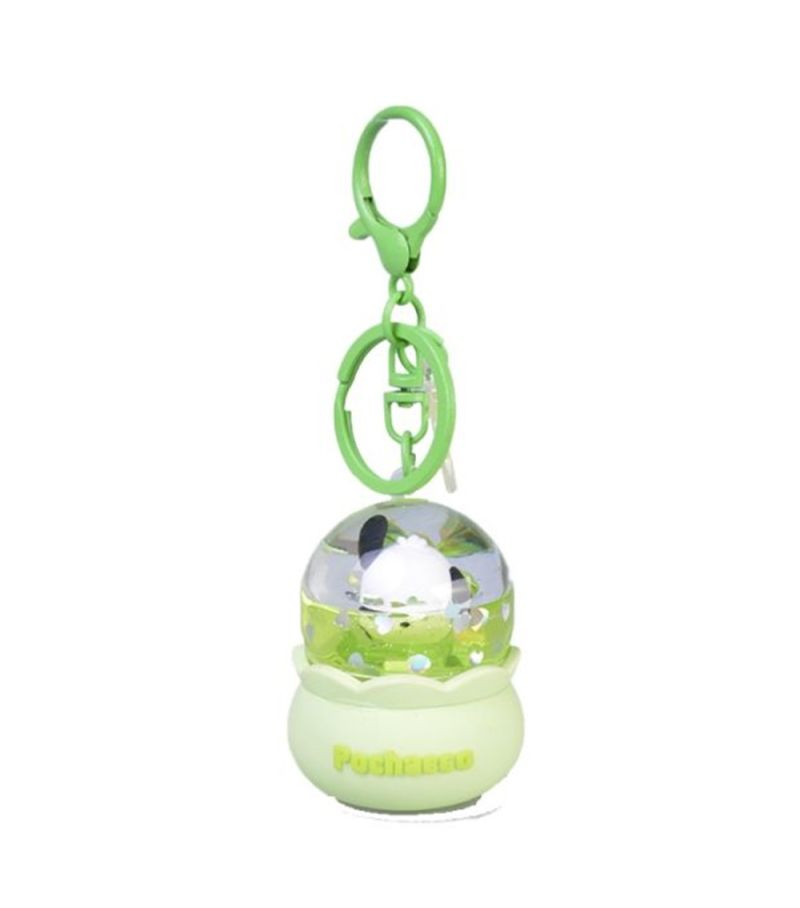 Sanrio Pochacco Crystal Ball Liquid Keychain