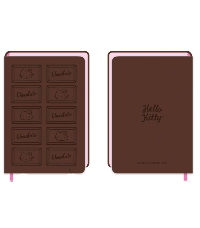 Sanrio Hello Kitty & Friends Chocolate Collection Boxed A5 80 Page PU Hardback Notebook