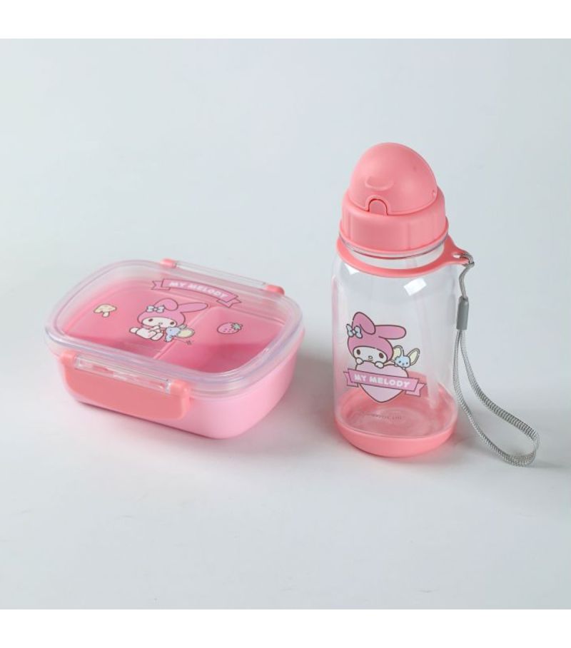 Sanrio Hello Kitty & Friends My Melody Bento Box & Water Bottle Set