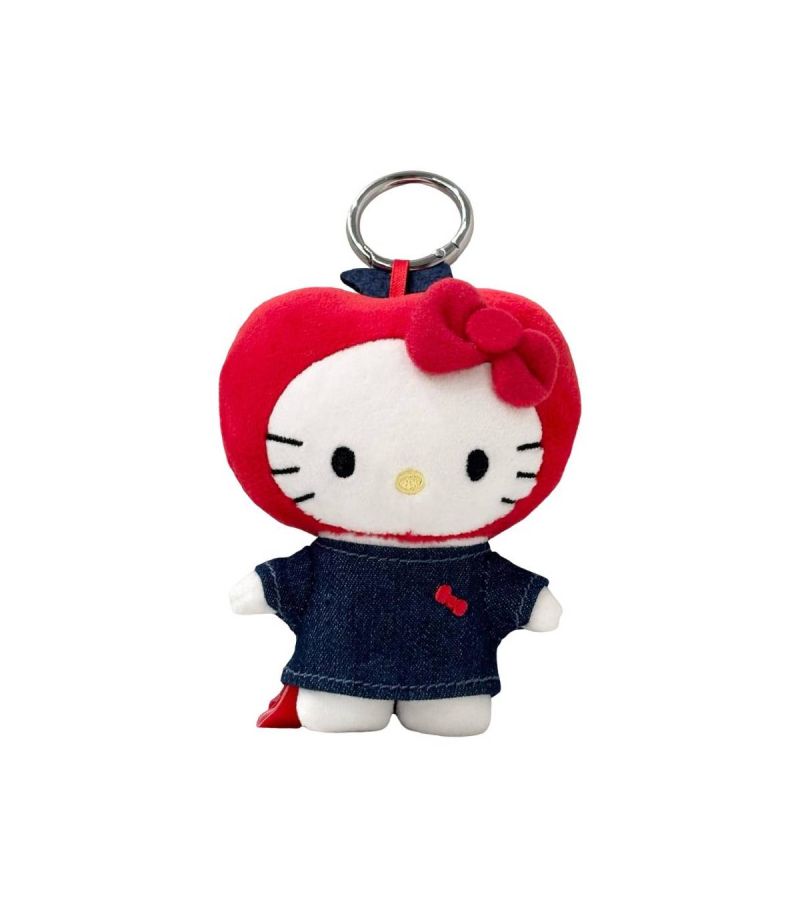 Sanrio Hello Kitty & Friends Denim Collection Apple Hat Plush Pendant