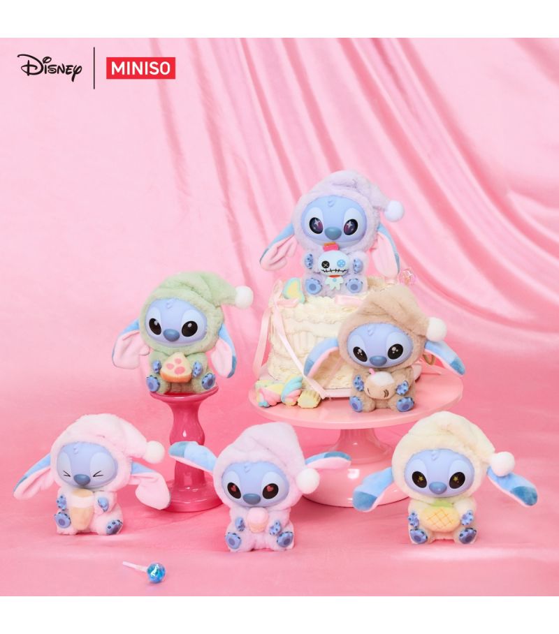 Disney Stitch Eat Something Before Sleep Collection Vinyl Face Plush Blind Box