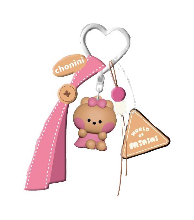 Minini Collection Dopamine Sitting-Posture 3D Keychain Chonini Character