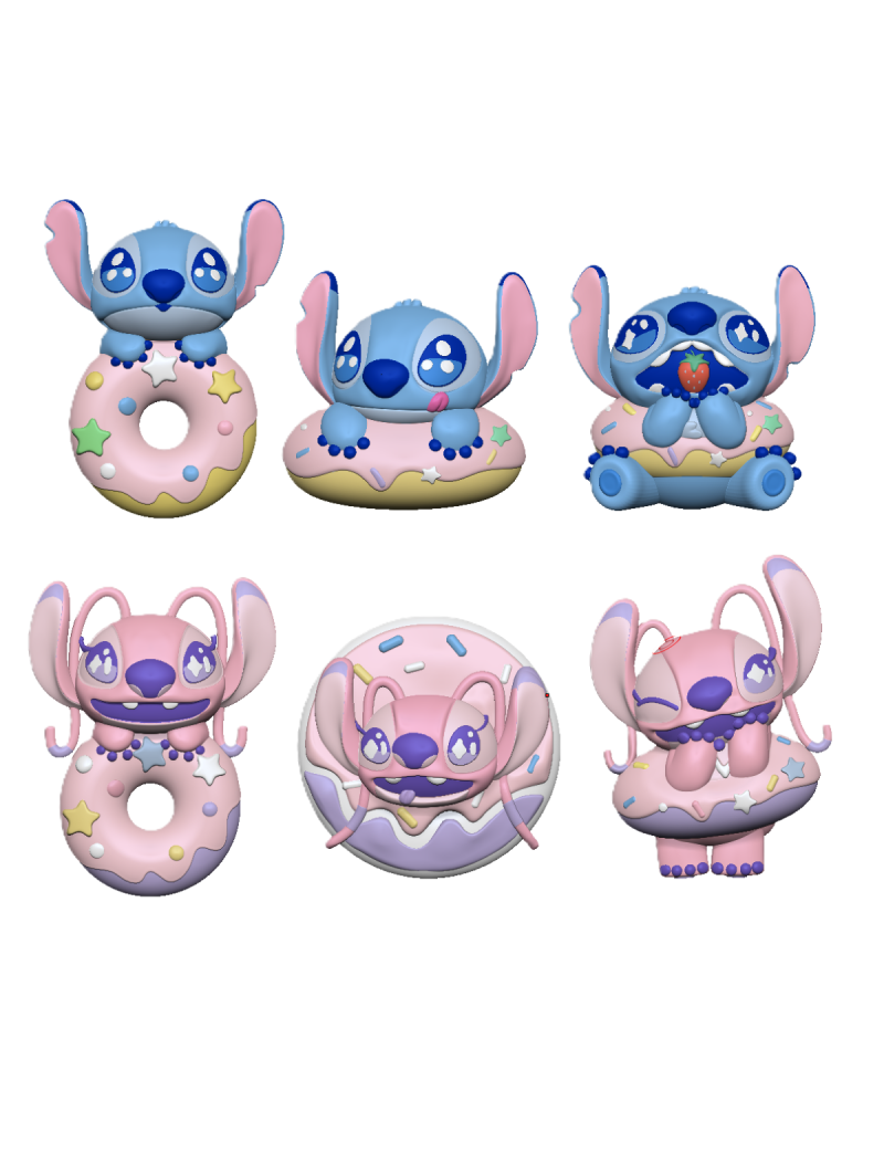 Disney Stitch Dinner Party Fridge Magnet Surprise Blind Box
