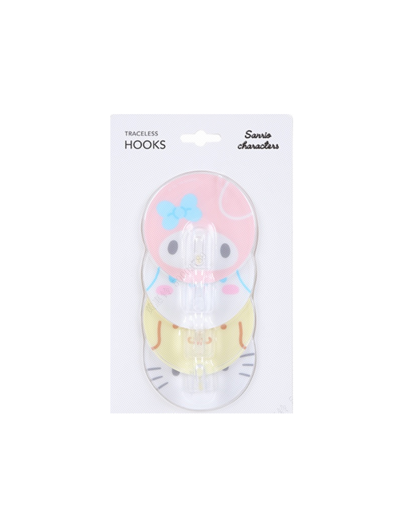 Sanrio Round Traceless Hooks 4pcs