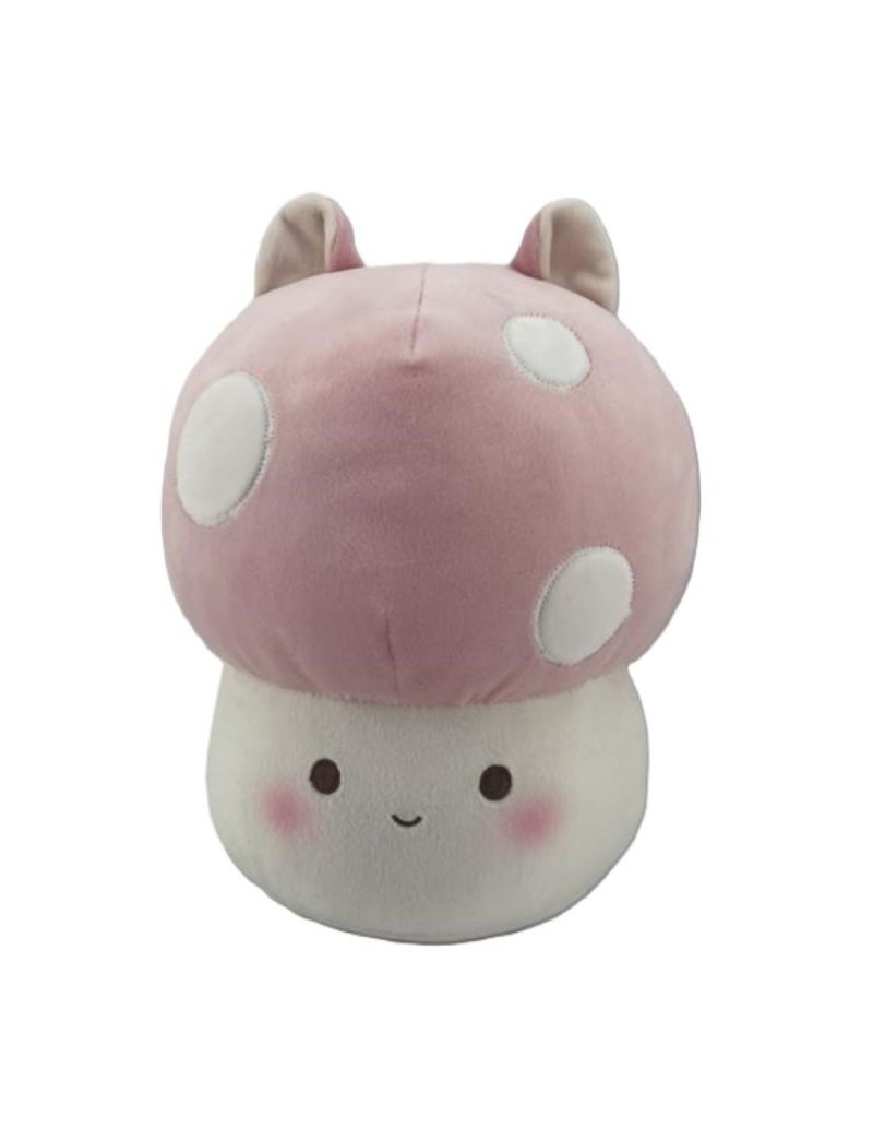 Mushroom 9.5 Inch Plush Soft Toy Cat Ears Pink