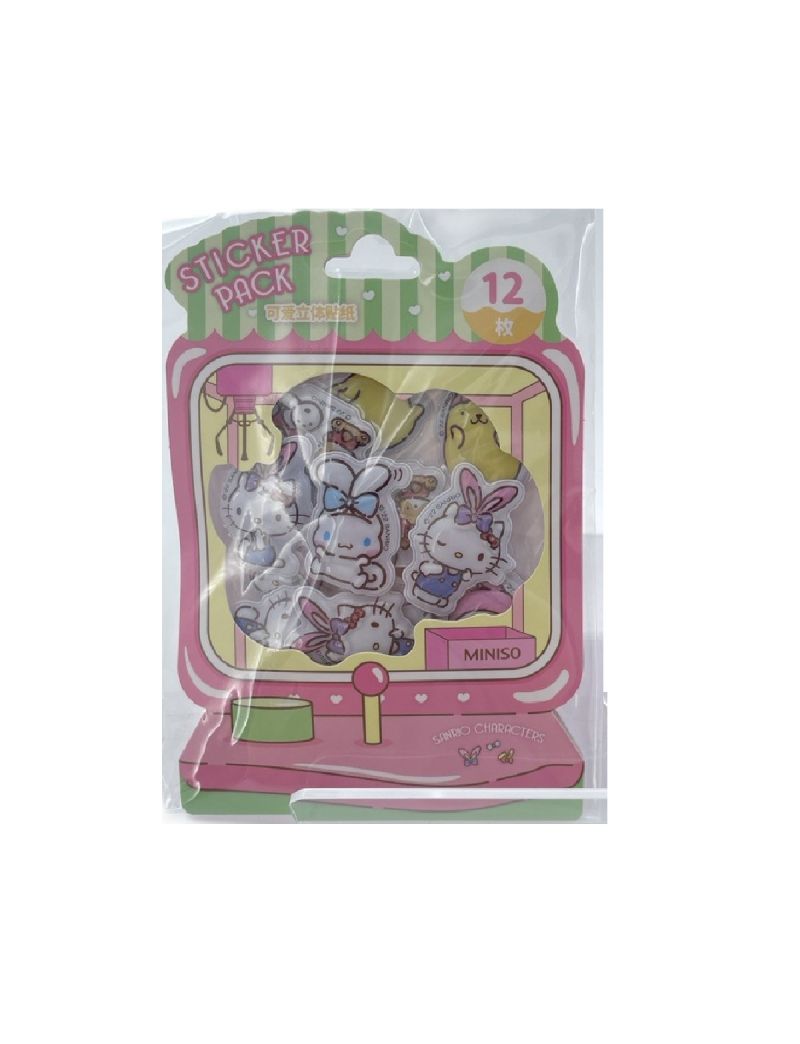 Sanrio Characters Binding Ears Collection Puffy Stickers