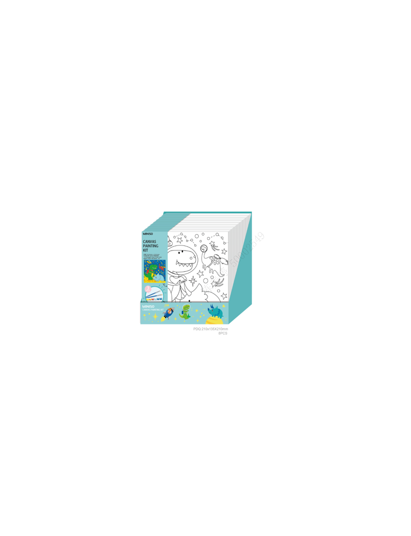 Dinosaur Series Coloring Canvas Panel (PDQ)