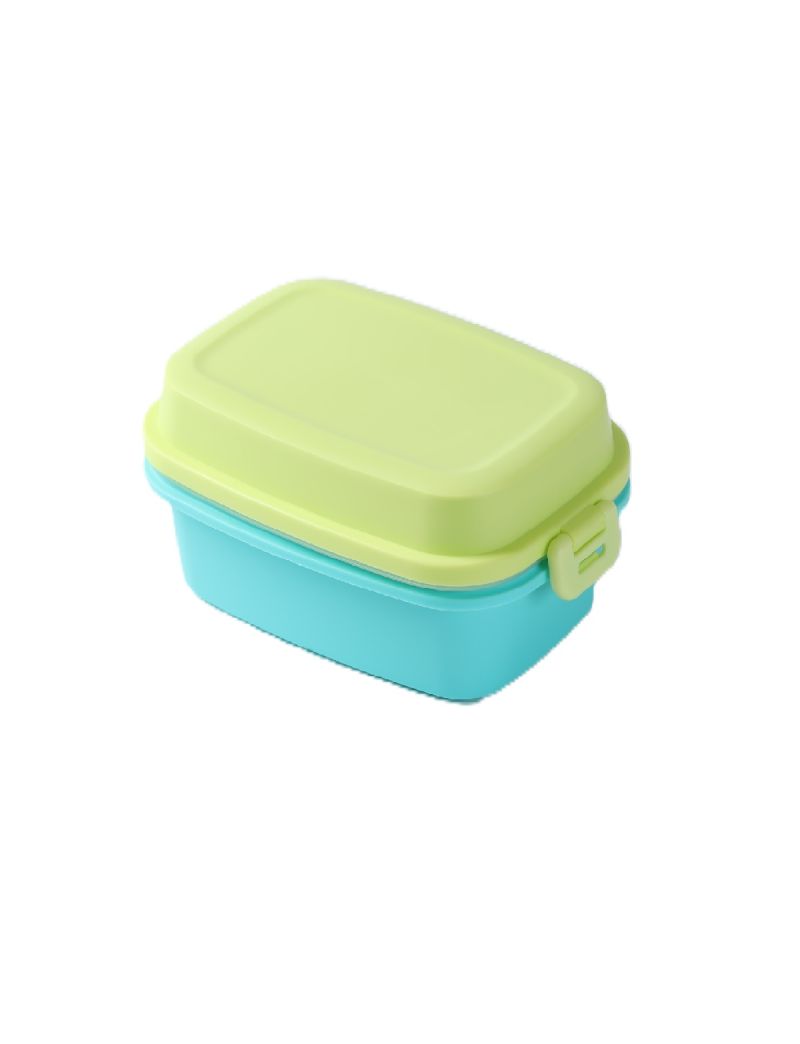 Colorful Double Layered Bento Box 980ml Green