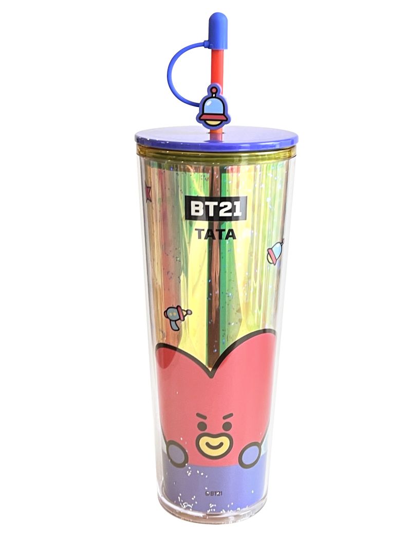 BT21 Collection Tata Double Wall Plastic Tumbler & Straw 800ml