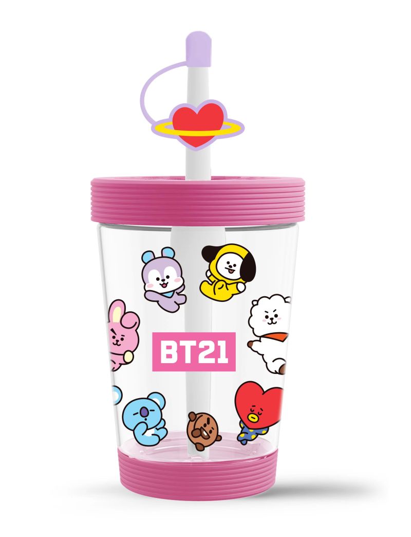 BT21 Collection Pink Portable Plastic Tumbler 535ml