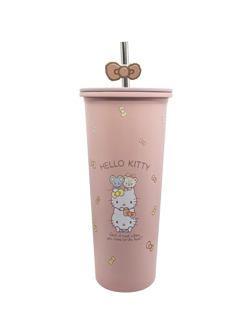 Sanrio Hello Kitty Stainless Steel Tumbler with Straw 800ml