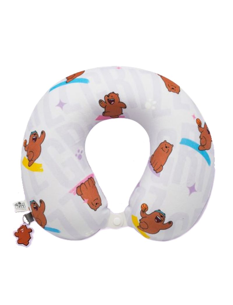 We Bare Bears Grizz Seaside Music Festival Neck Pillow 