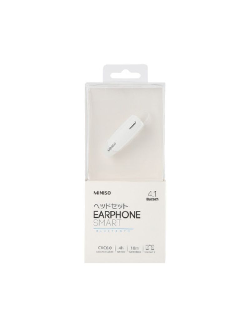 White Bluetooth Earphone