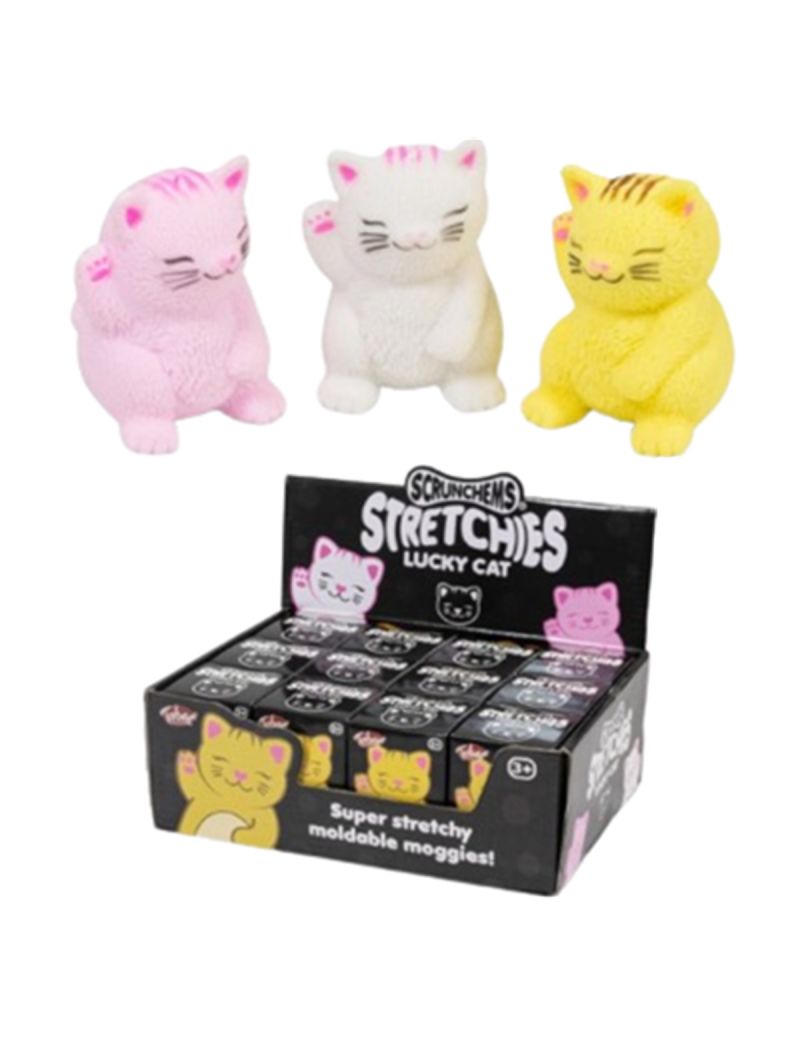 Scrunchems Stretchies Lucky Cat (Assorted Colours)