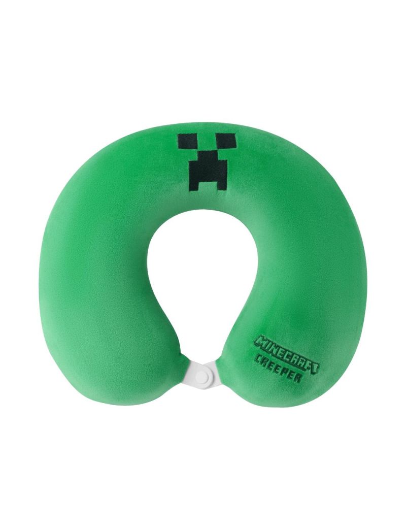 Minecraft Creeper Green Memory Foam Neck Pillow