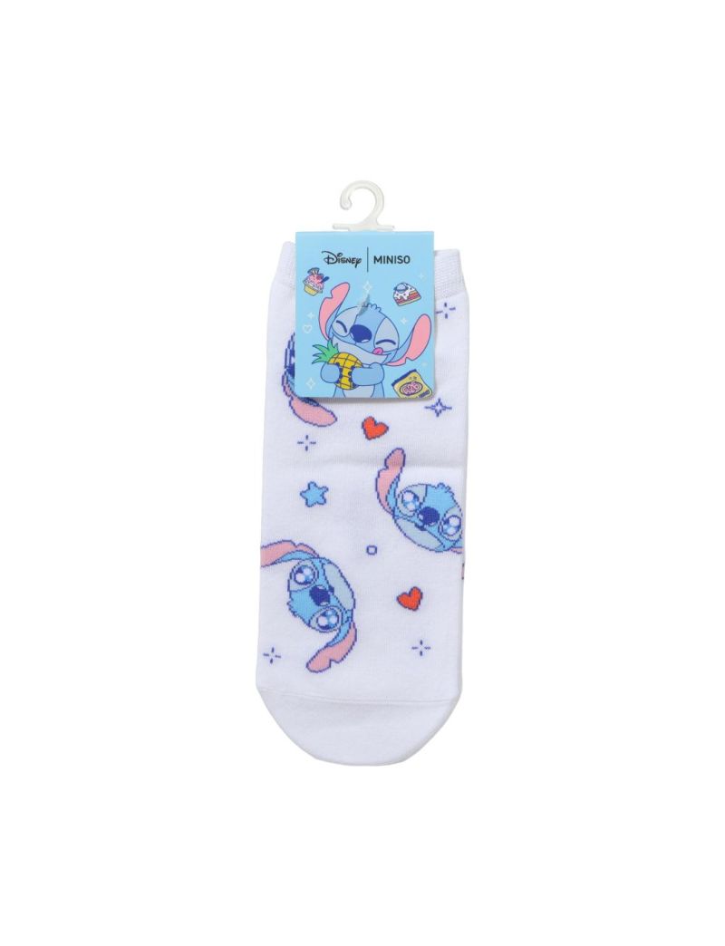 Disney Stitch Dinner Party Ankle Socks 1Pair Loving Stitch Size 5-7.5