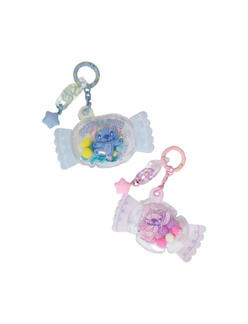 Disney Stitch Dinner Party Candy Airbag Keychain (Assorted Character)