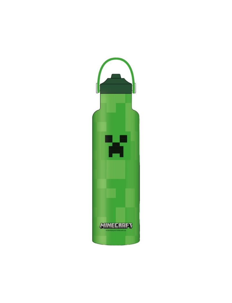 Minecraft Steel Water Bottle 750ml 