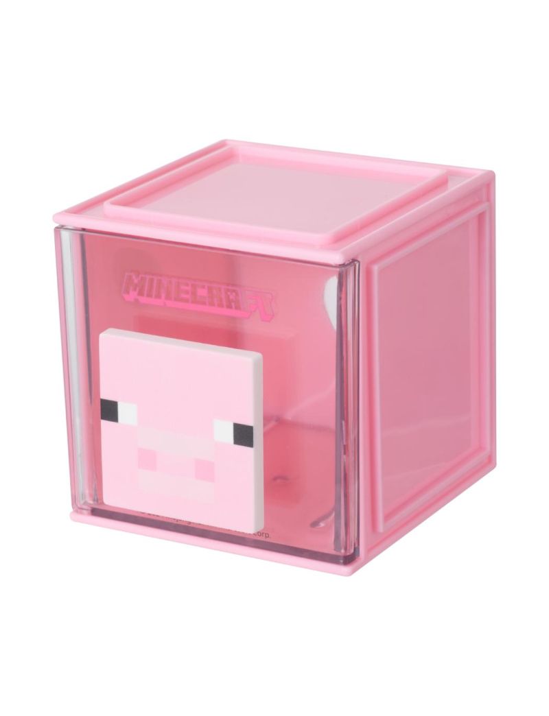 Minecraft Square Small Storage Box Pink