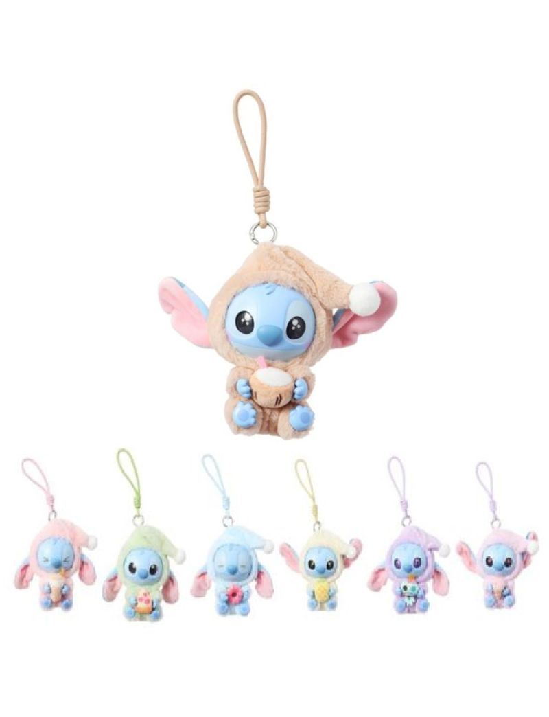 Disney Stitch Eat Something Before Sleep Collection Vinyl Face Plush Blind Box