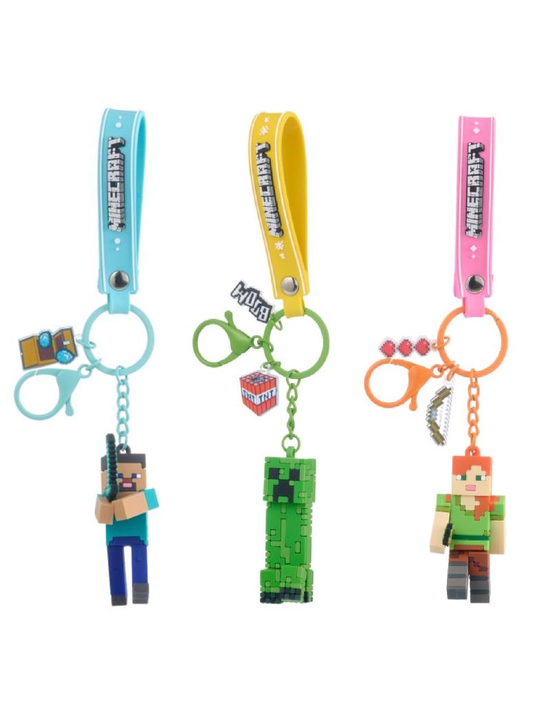Minecraft 3D Keychain (Assorted Characters)