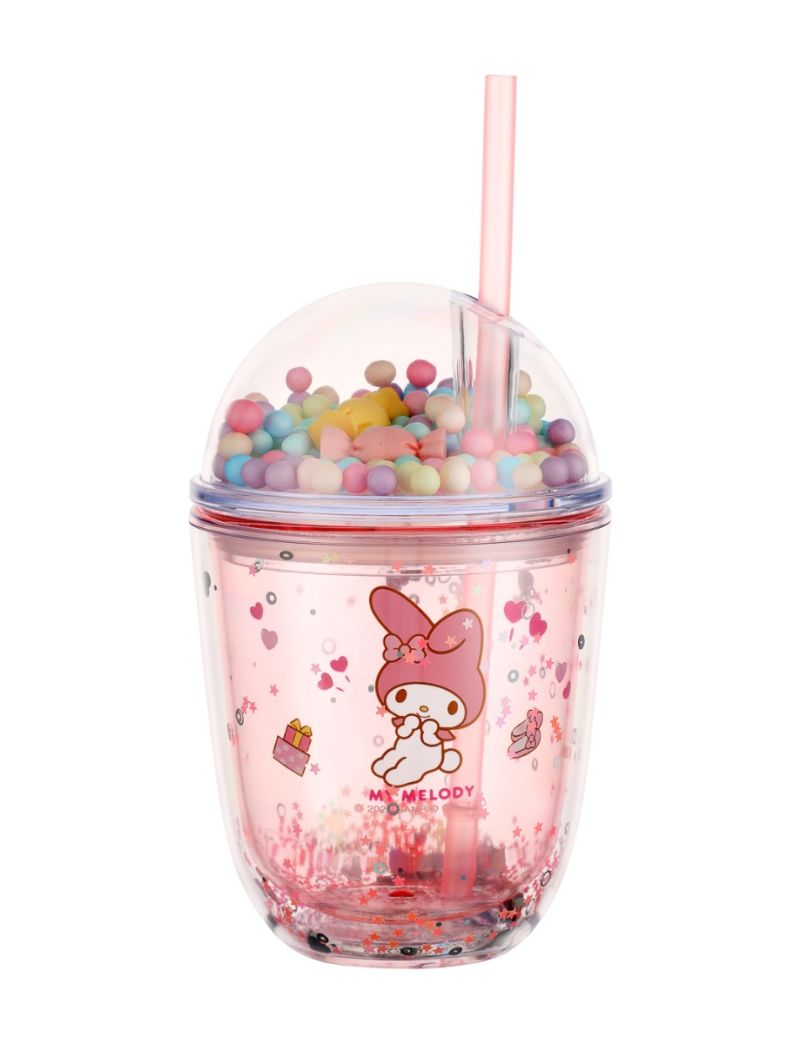 Sanrio Characters Portable Water Bottle (435mL)(Pink)