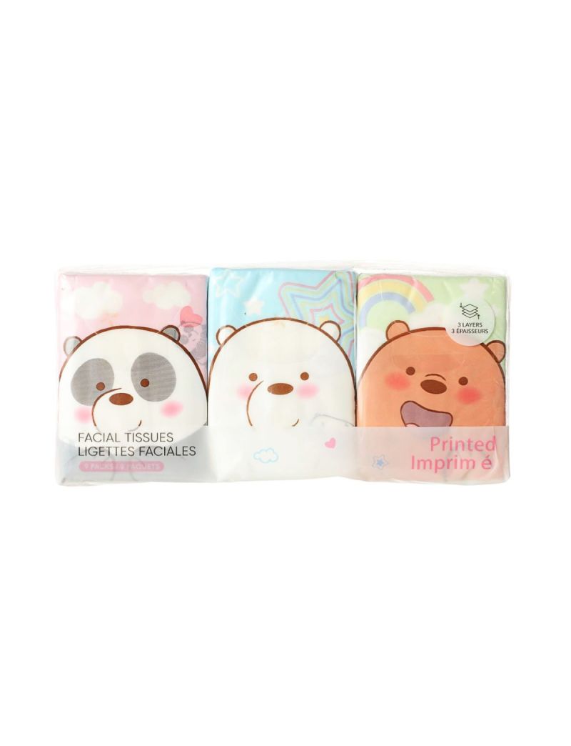 We Bare Bears Fragrance Free Tissues