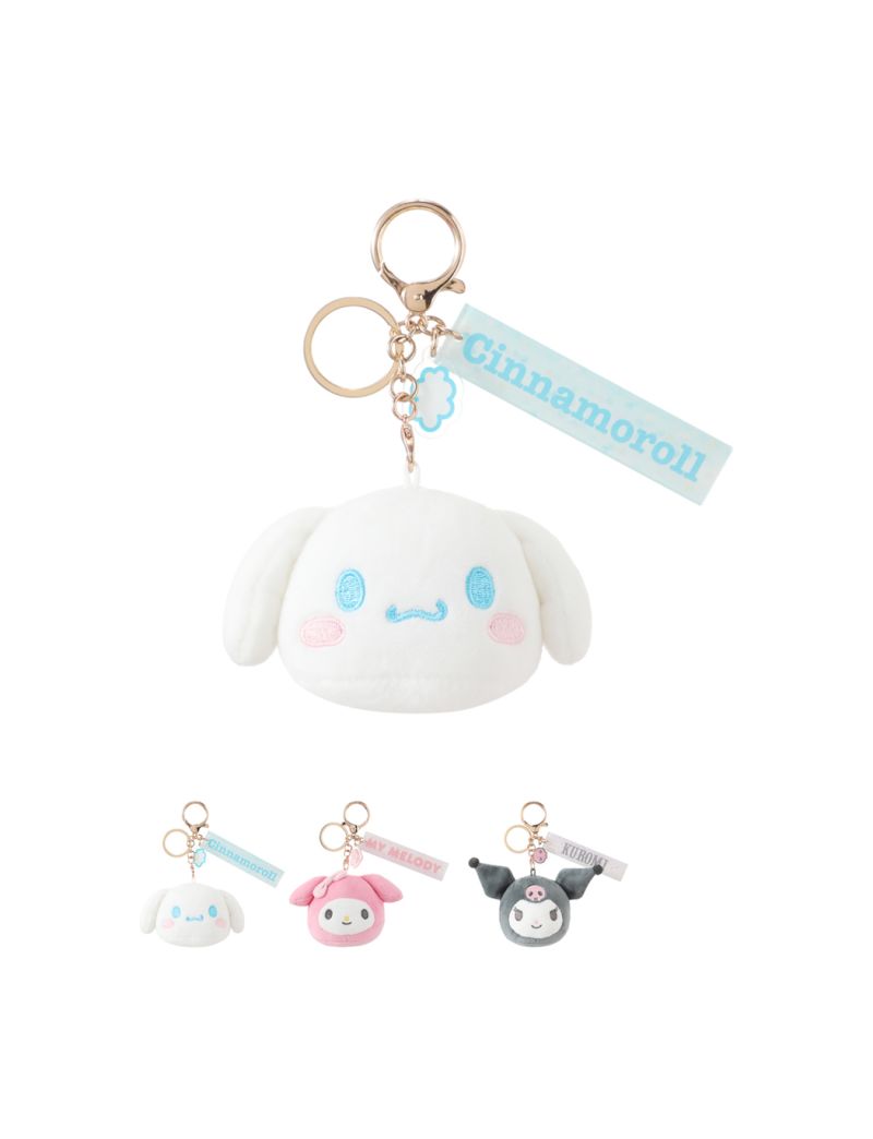 Sanrio Characters Collection Head Shaped Plush Pendant (3 Assorted Characters)