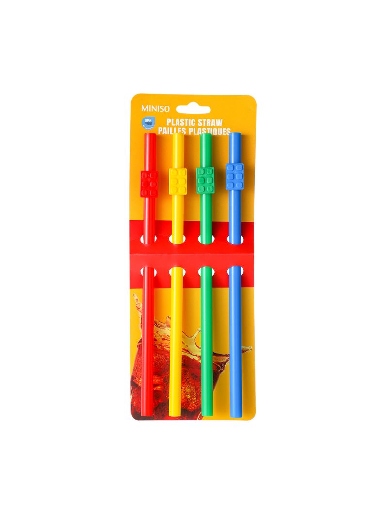 Building Block Plastic Straw