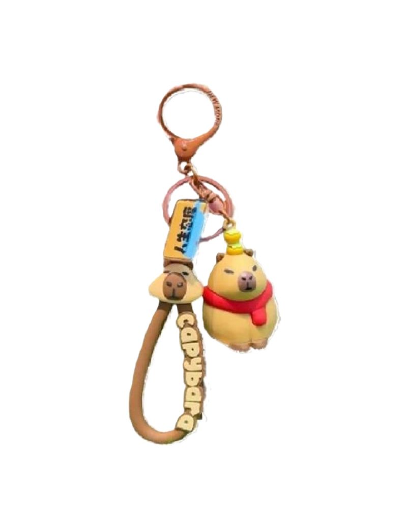 MIMI BARA Sitting Capybara Keychain