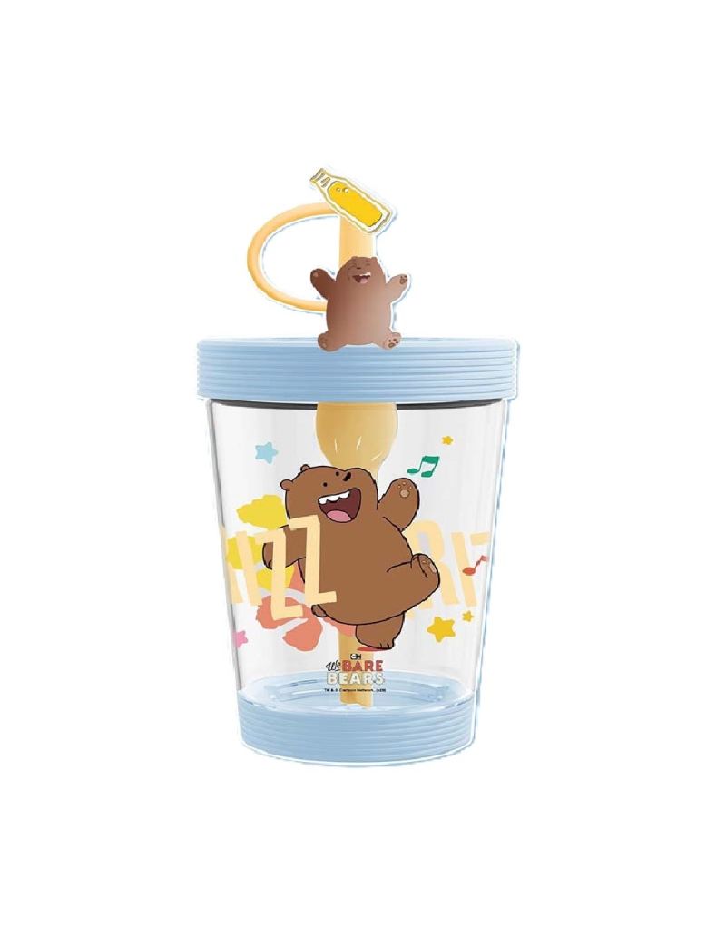 We Bare Bears Grizz Seaside Music Festival Bottle With Shoulder Strap 535ml