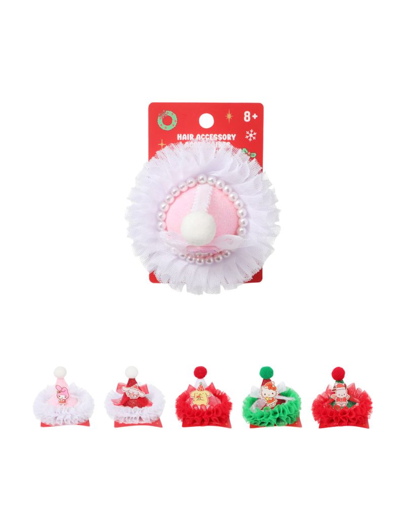 Sanrio Characters Christmas Santa Hat Hair Clip