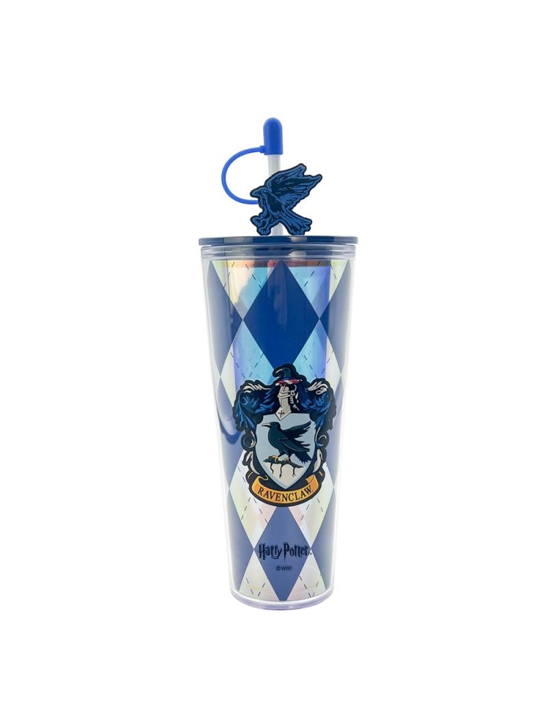 Harry Potter Ravenclaw Double Wall Plastic Tumbler With Straw 800ml