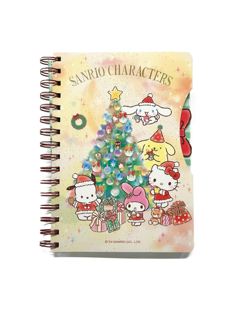 Sanrio Characters Christmas A5 Wire-Bound Book