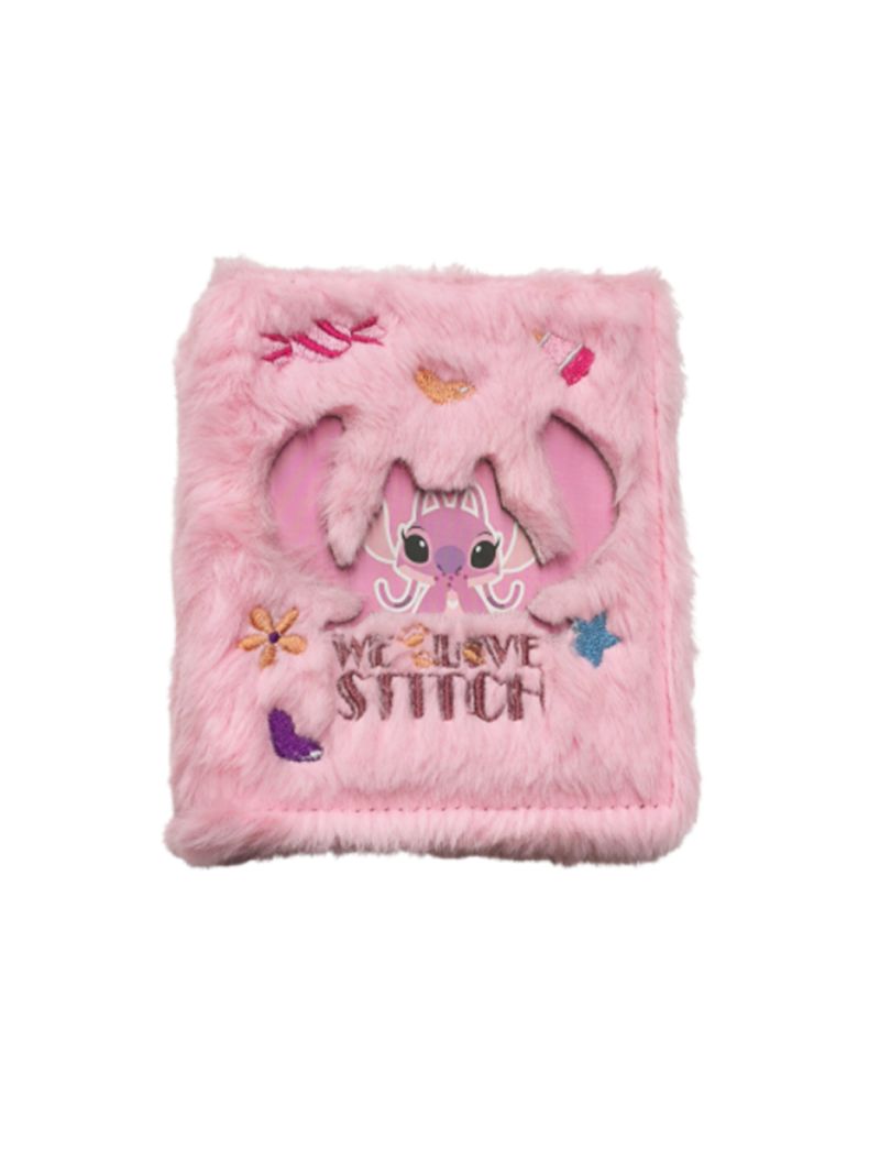 Disney Stitch Collection Embroidered Plush Photo Album Angel