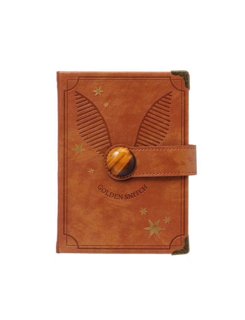 Harry Potter Golden Snitch Hardcover Book With Tigerite Magnetic Snap (80 Sheets)