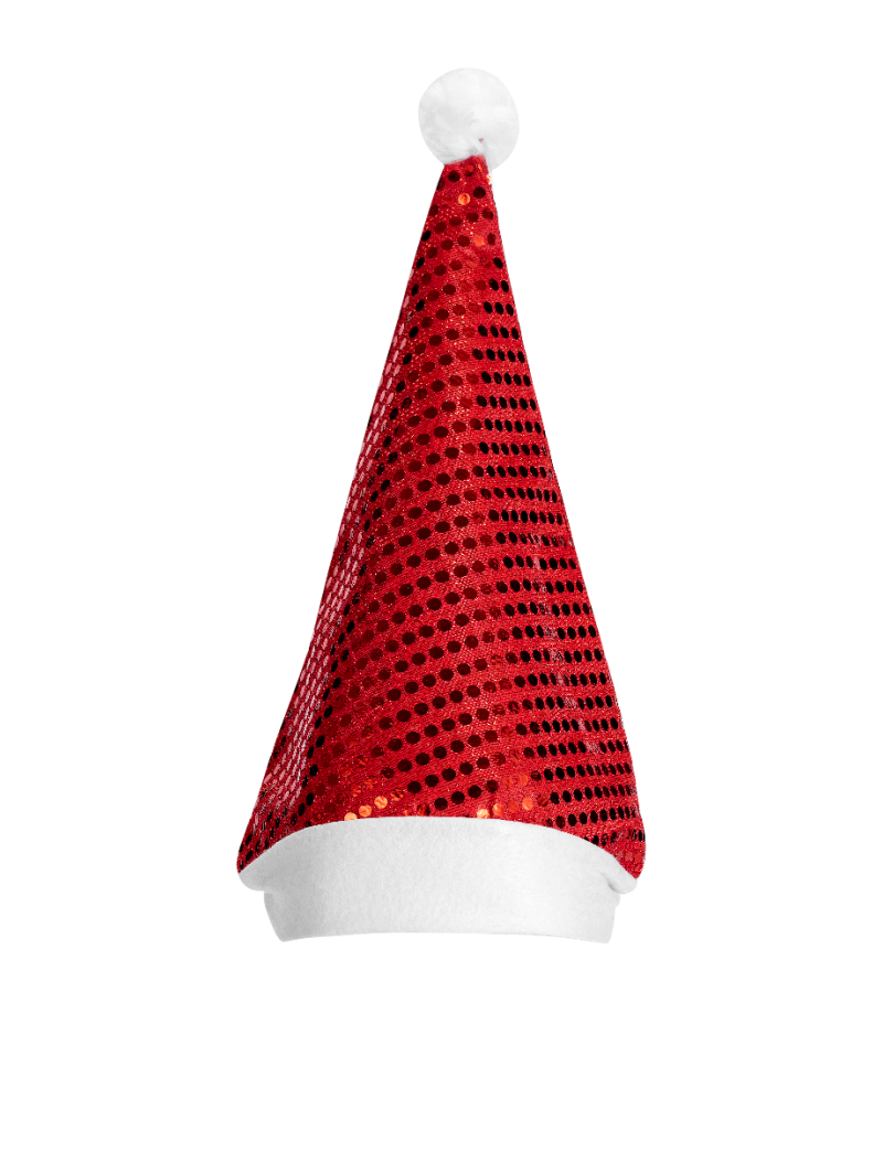 Red Sequin Santa Hat