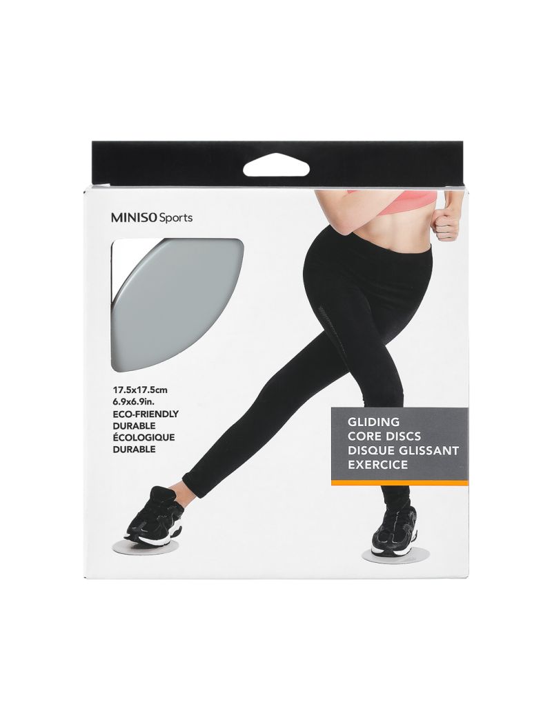 Miniso Sports Grey Gliding Core Discs