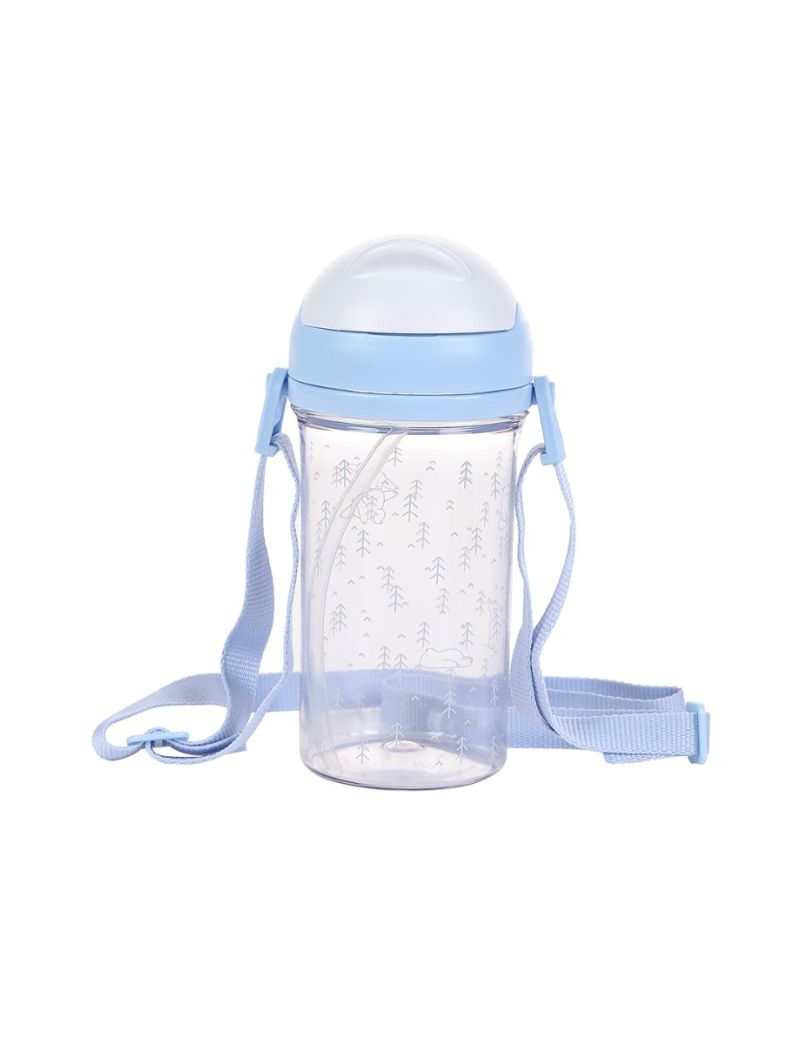 We Bear Bears Blue Bottle & Straw