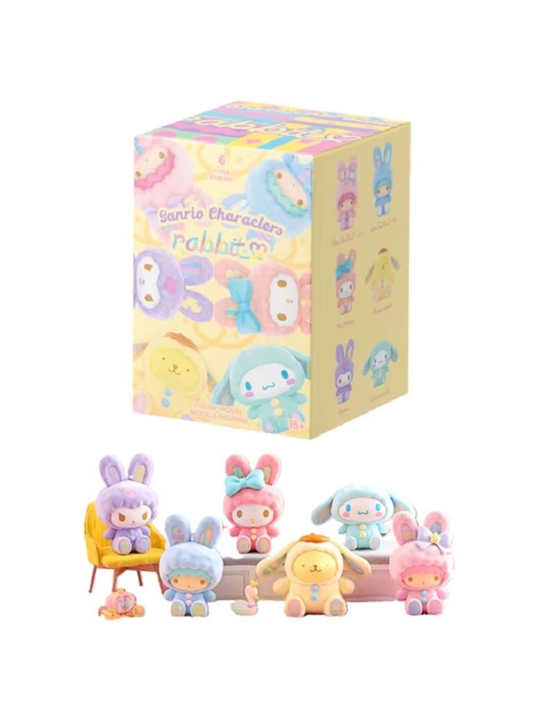 Sanrio Characters Rabbit Series Flock Blind Box Figure